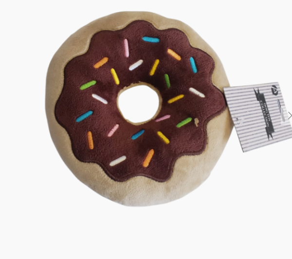 Schoko Donut Hundespielzeug aus