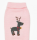 Rentier-Hundepullover aus Tweed in Rosa