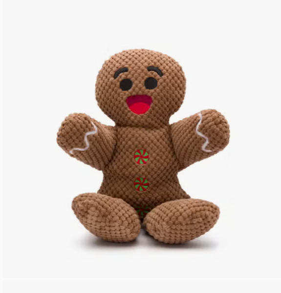 Hundespielzeug „Christmas Gingerbread Floppy“ aus Plüsch