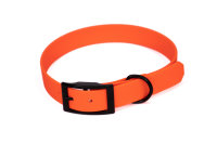Biothane Hundehalsband orange S 37-42cm